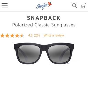 AUTHENTIC Maui Jim Men’s Sunglasses Matte Black